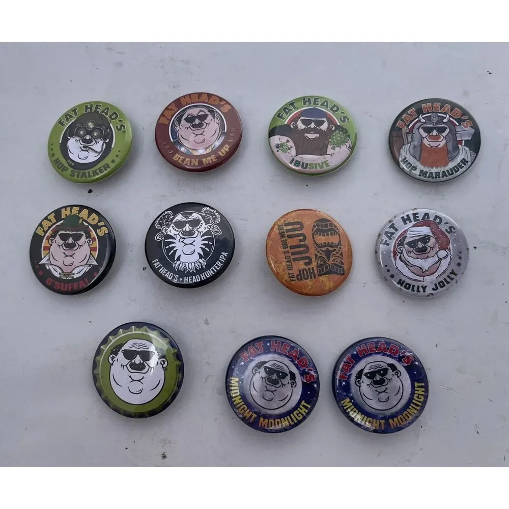 10 Fat Head's Brewery Beer Pins 1.25